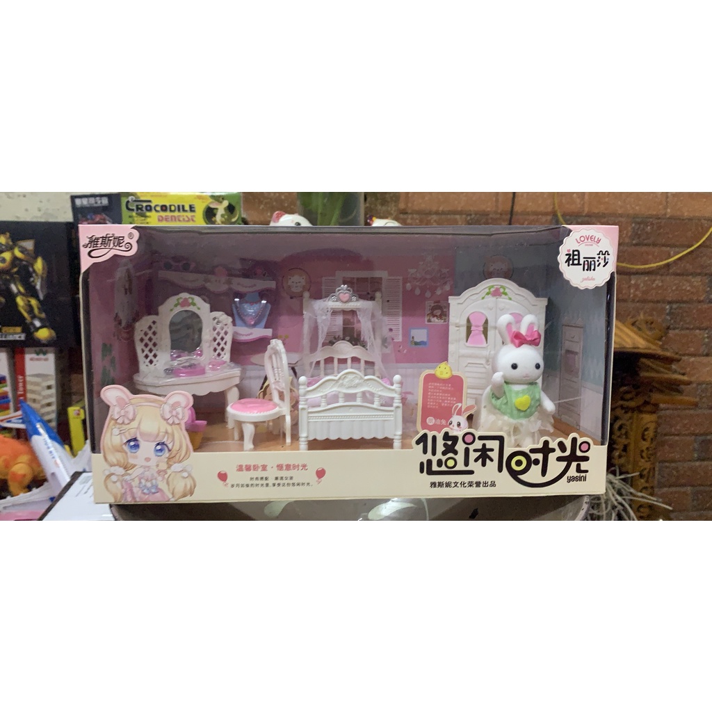 Mô Hình Đồ Chơi Nhà Của Thỏ