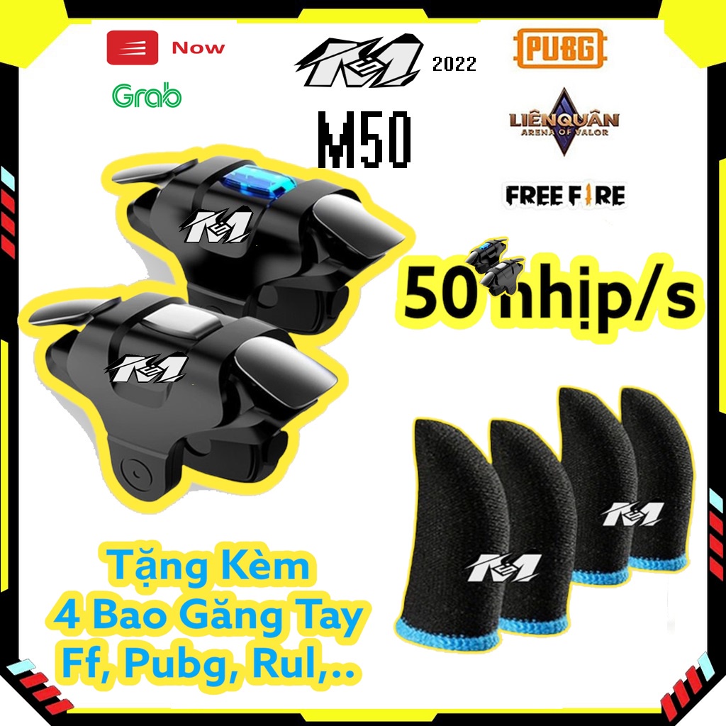 Phụ Kiện Chơi Game Nút Bắn Hỗ Trợ Auto Tap M50 Mới