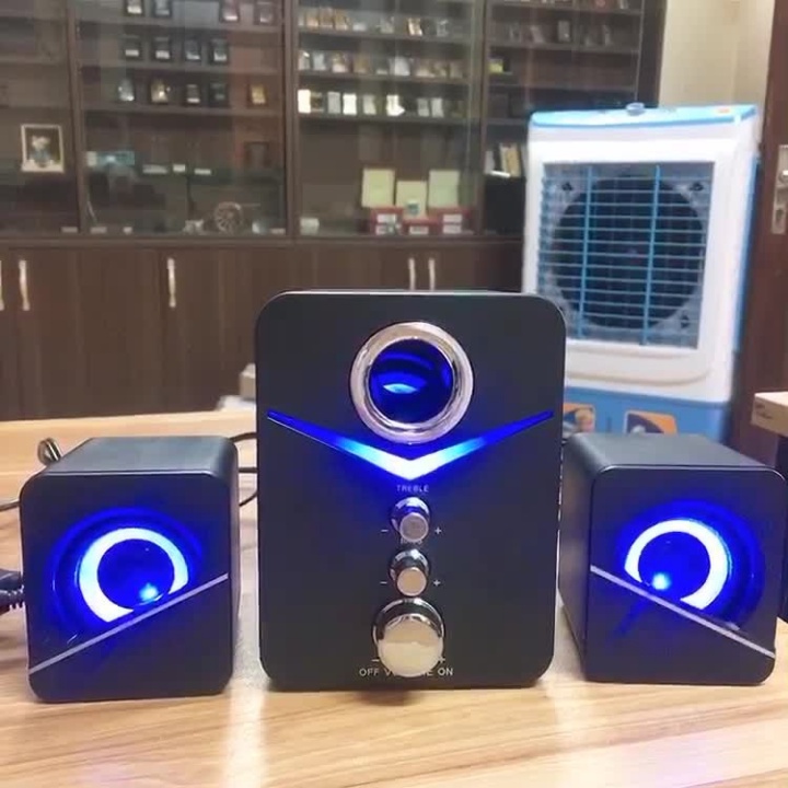Loa Máy Tính Bluetooth - Loa Vi Tính Để Bàn MC D - 221 SUPER BASS Cực Đã Có LED Thiết Kế Nhỏ Gọn Âm Thanh Đỉnh Cao