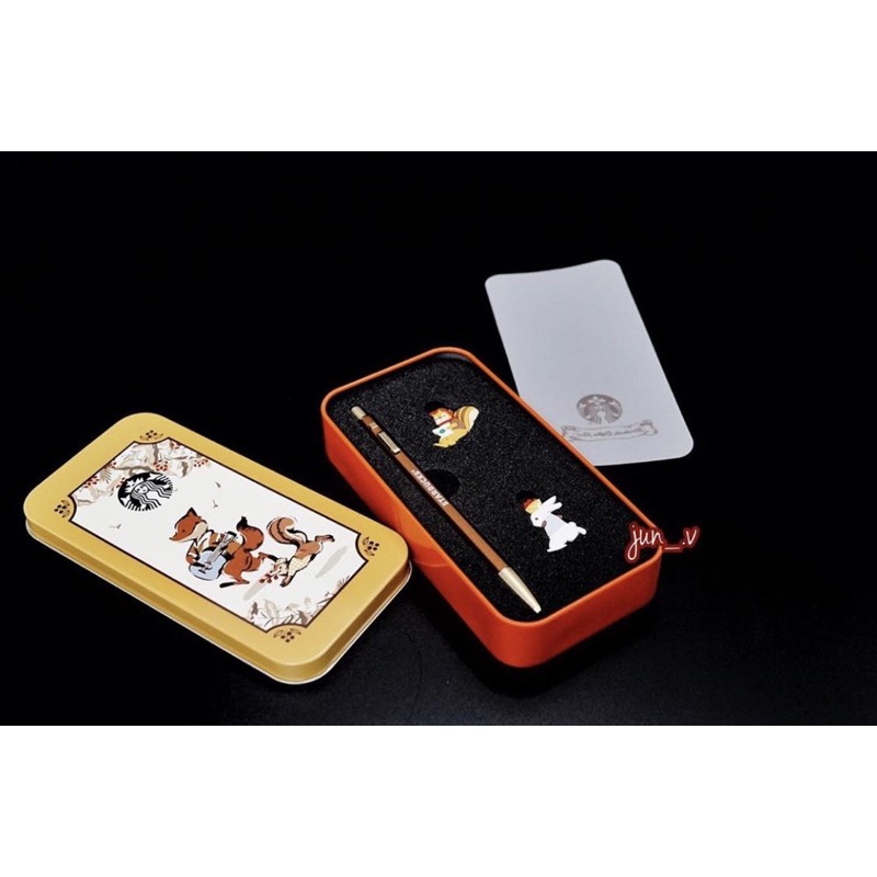 Hộp bút Pen set Autumn Starbucks Korea 2020