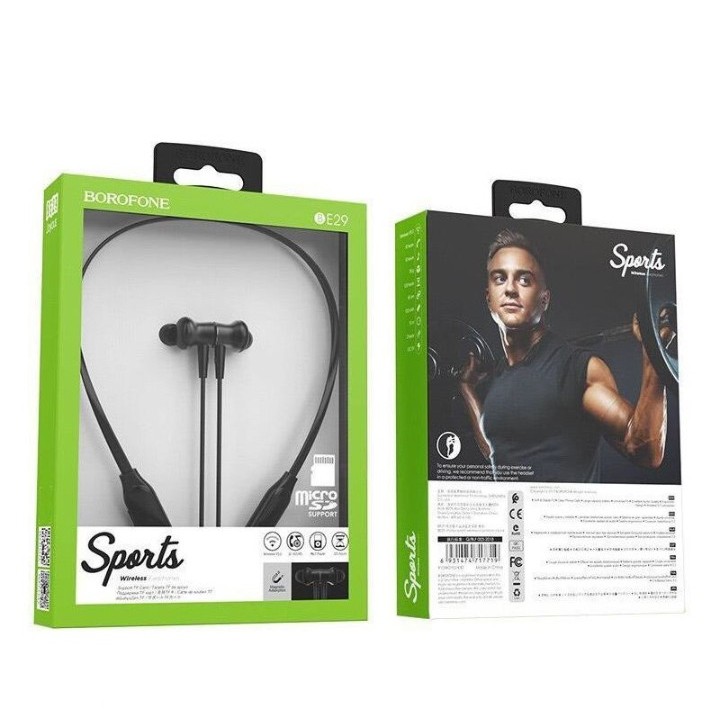 [Mã ELFLASH5 giảm 20K đơn 50K] Tai nghe bluetooth thể thao Borofone BE29 Joyous wireless V5.0