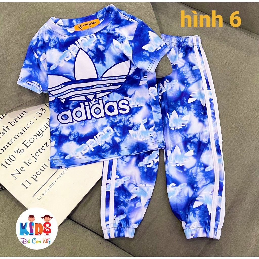 (11-22 KÝ) BỘ THỂ THAO MÀU LOANG TAY NGẮN QUẦN DÀI BÉ GÁI - ĐỒ BỘ TRẺ EM