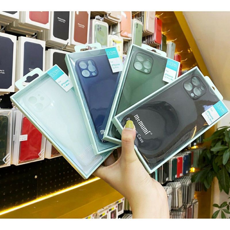 Ốp memumi siêu mỏng dành cho iphone 13 pro max/13 pro/13/13mini/12 Mini/ 12 Max/ 12 Pro / 12 Promax