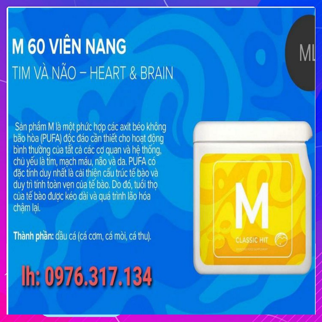 [ SALE LỚN ] - Project V - M (Mega) Vision - Giúp Khỏe tim, mạch máu, não và đẹp da