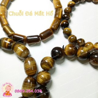 CHUỖI ĐEO TAY MẮT HỔ VÀNG 8mm
