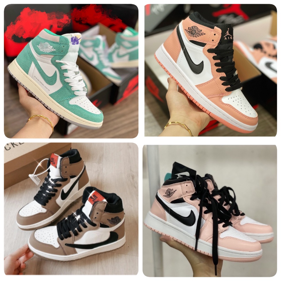 Giầy Jordan 1 cao cổ các màu chất đẹp Fullbox