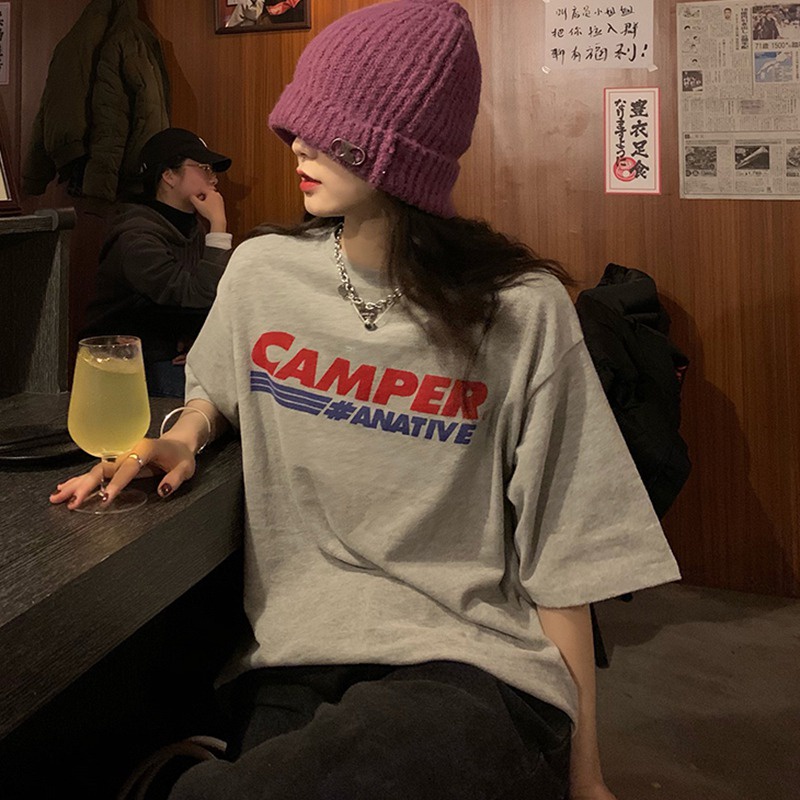 Áo thun tay lỡ dáng rộng kiểu dáng thời trang dành cho nữ