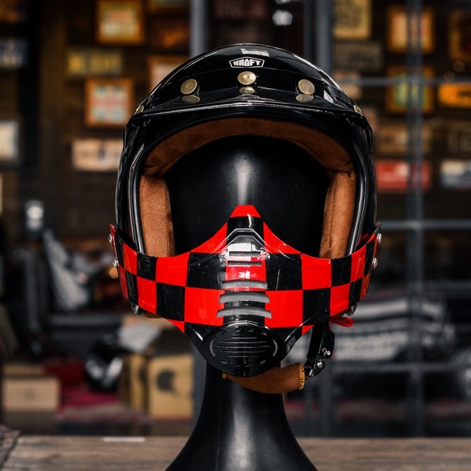 MaskRace KRAFT - Hàm rời cho nón bảo hiểm 3/4  - Ares/Anti (Kraft Helmet)
