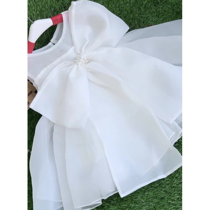 Đầm công chúa bồng bềnh kết hoa xinh cho bé gái (7-24kg) - chất voan nhẹ nhàng điệu đà màu sáng tươi sáng