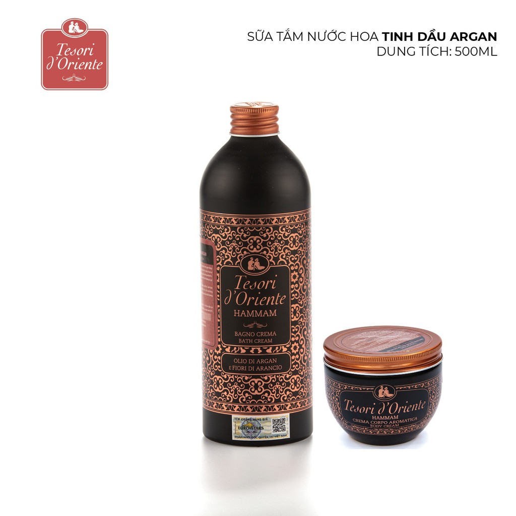 Combo Sữa Tắm Nước hoa Tesori 500ml và Kem Dưỡng Thể Tesori D'Oriente Ý chính hãng | BigBuy360 - bigbuy360.vn