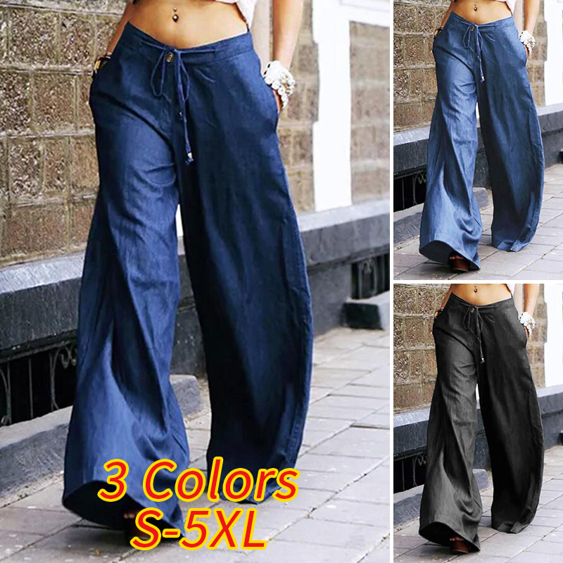 Quần Dài VONDA Ống Rộng Cạp Cao Sành Điệu Thời Trang Cho Nữ | BigBuy360 - bigbuy360.vn