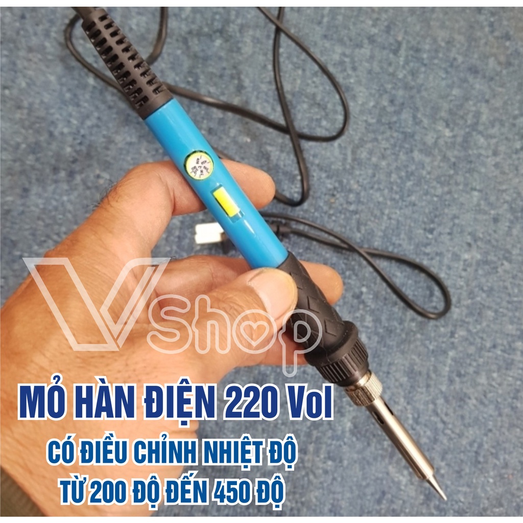 Mỏ hàn điện, hàn chì linh kiện điện, điện tử, có điều chỉnh nhiệt độ