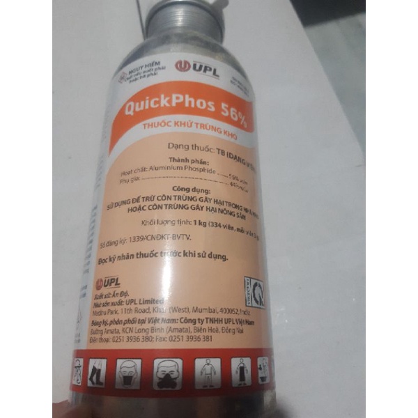 THUỐC XÔNG HƠI KHỬ TRÙNG KHO MỐI MỌT QUICK PHOS 56%