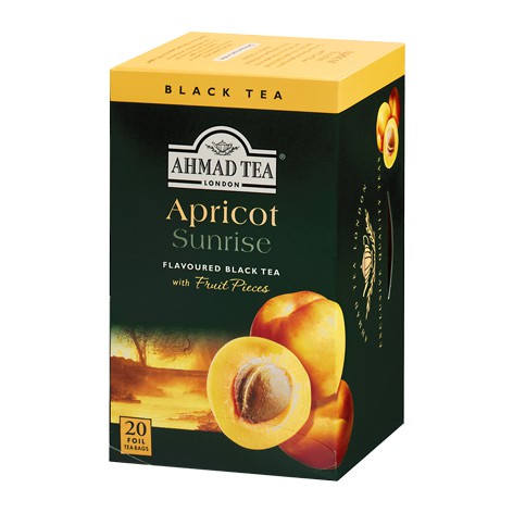 Trà Đen Túi Lọc Ahmad Apricot Sunrise - Trà Ahmad Mơ Hộp Giấy Bao Thiếc 40g | BigBuy360 - bigbuy360.vn