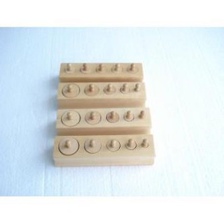 Khối trụ có núm mini montessori