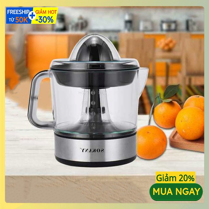 [CHÍNH HÃNG] Máy vắt cam Sokany dùng điện dung tích 700ml, Máy vắt cam tự động