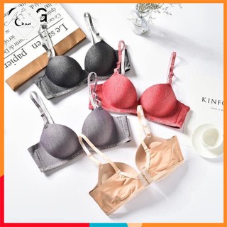 Áo lót nữ su đúc CXG A07 áo ngực không gọng nâng ngực quả chéo - Chan Underwear