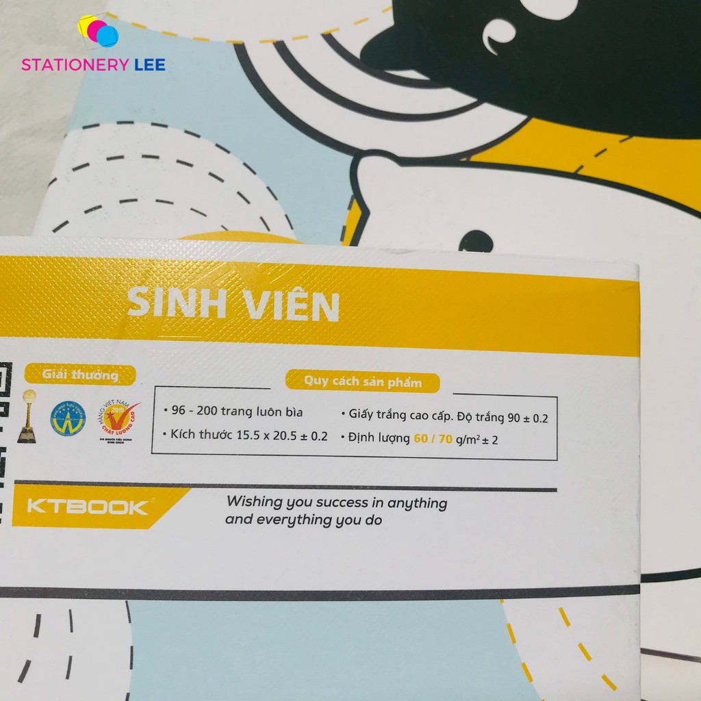 Tập vở sinh viên heo KTBook ô ly 200 trang giá tốt