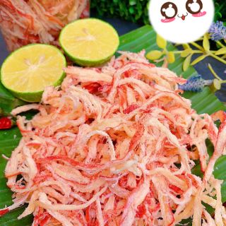 MỰC XÉ SỢI HẤP NƯỚC DỪA--150gr