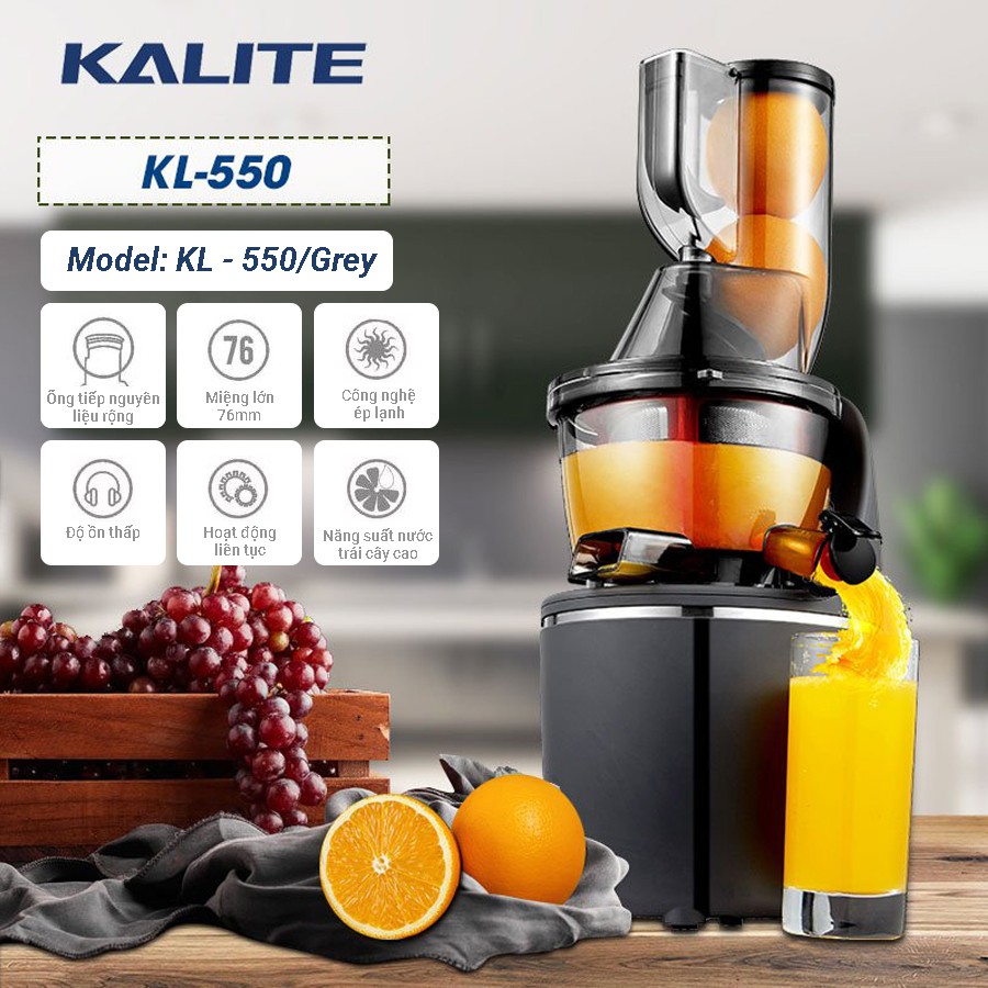 Máy ép chậm mini Kalite KL530 KL550 - tặng 3 bình nước