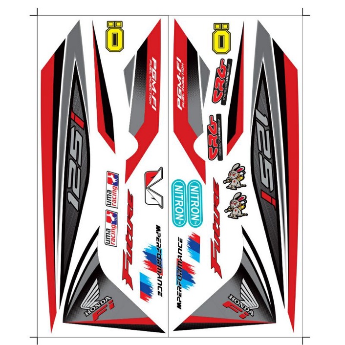 Tem rời dán xe wave .future 125i