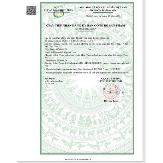 Viên uống trắng da Glutathion Fort Pháp - dạng ngậm