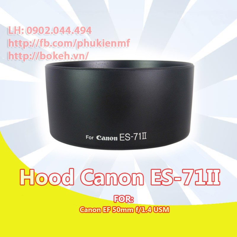 Loa che nắng ES71 / Hood ES-71 II cho lens Canon EF 50f1.4 USM