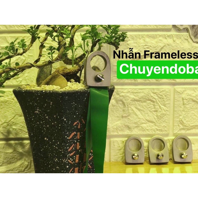 Ná nhẫn frameless inox nhỏ gọn, tiện lợi (Tặng kèm 1 dây)