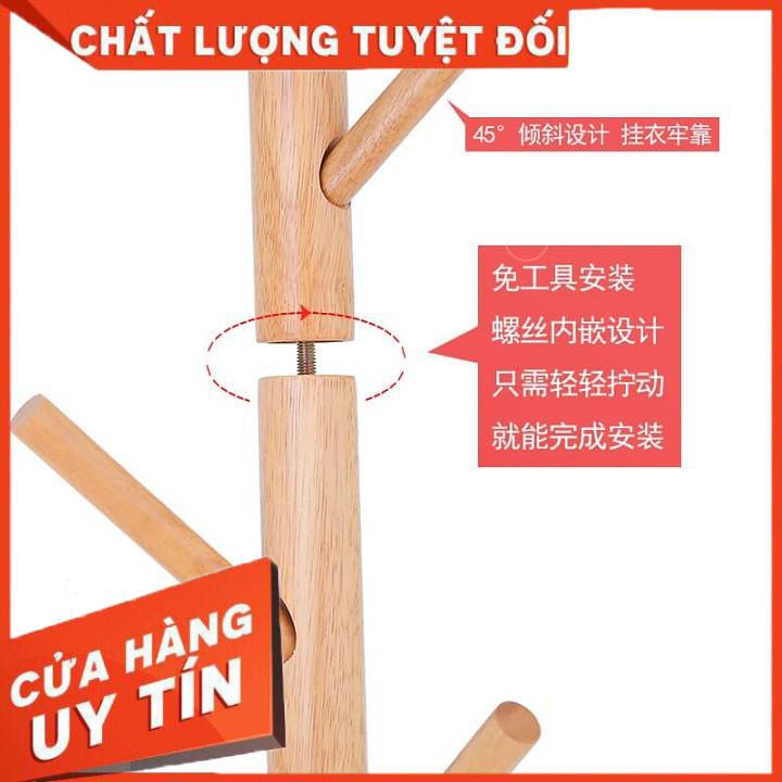 Cây treo quần áo bằng gỗ