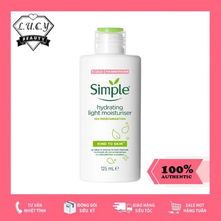 Hàng UK- Sữa Dưỡng Da Simple Kind To Skin Hydrating Light Moisturiser