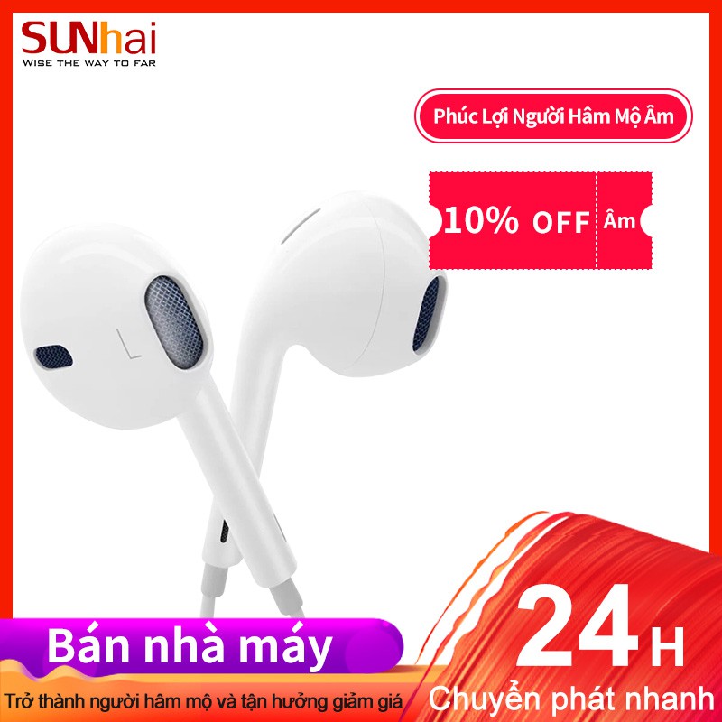 Tai Nghe Thể Thao Siêu Trầm Có Dây 3.5mm Cho Samsung Oppo Xiaomi Apple