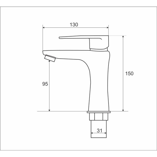 Vòi chậu lavabo nóng lạnh Zento -  ZT2027