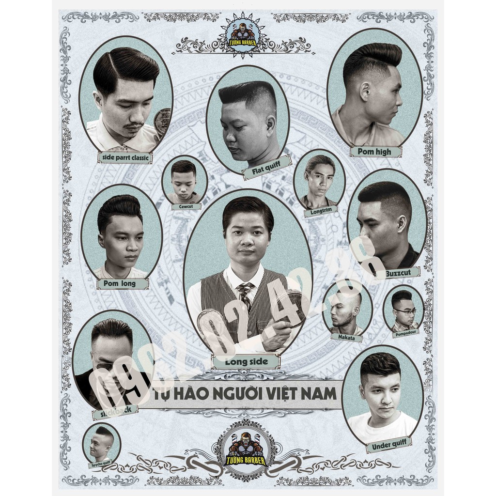 Ảnh Poster trang trí Classic cho cửa hàng barbershop