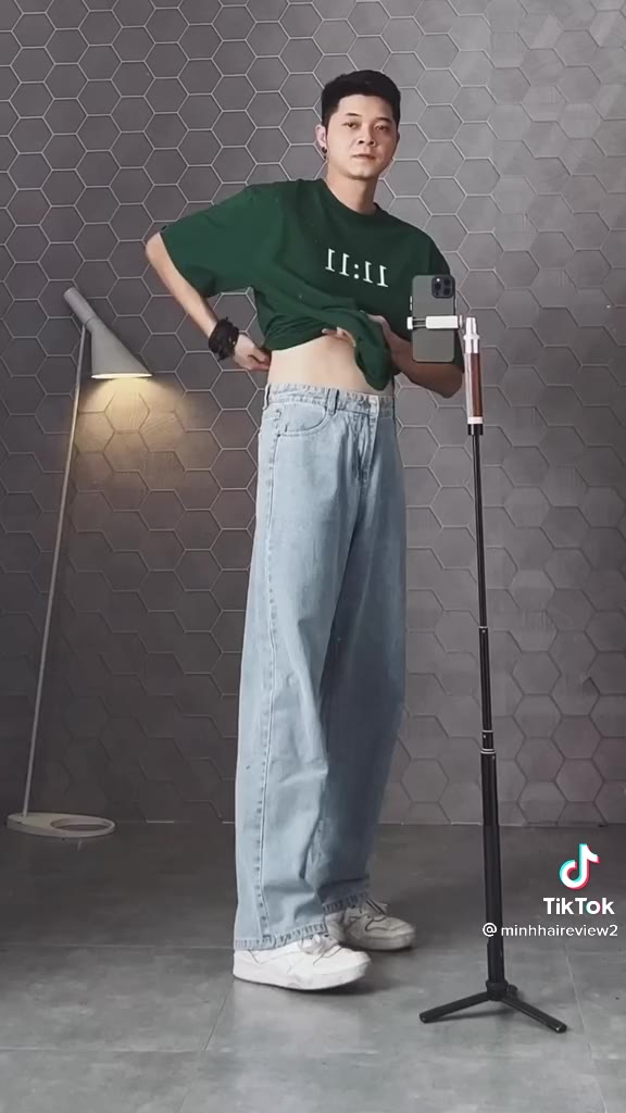 Quần jeans xám nam baggy ống suông rộng dáng đứng vải jeans bò xanh phom xuông cao cấp ELMEN SR01 hottrend 2023 | BigBuy360 - bigbuy360.vn