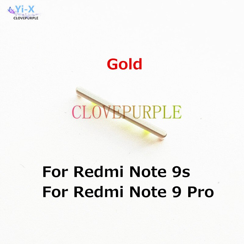 Mới Nút Bấm Nguồn Và Âm Lượng Thay Thế Cho Xiaomi Redmi Note 9 Pro 9s