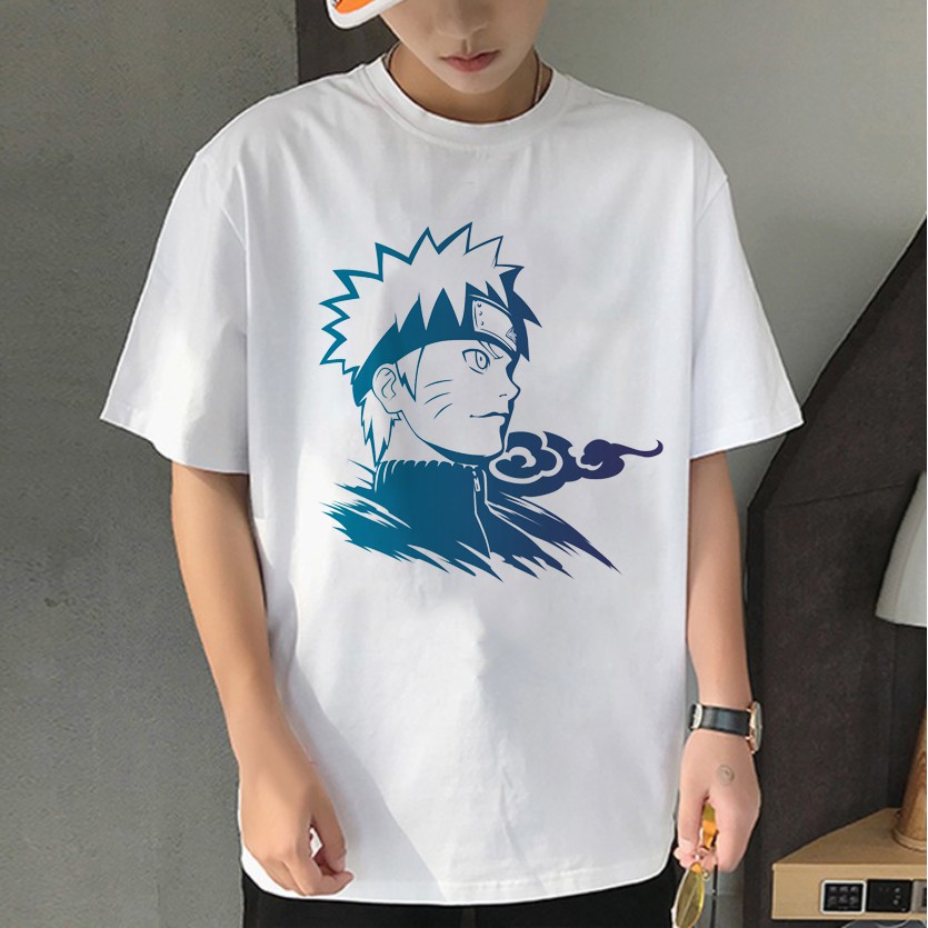 Áo thun unisex tay lỡ nam nữ Phong Cách Hàn Quốc NARUTO BLUE Độc Lạ kiểu dáng streetwear basic oversize