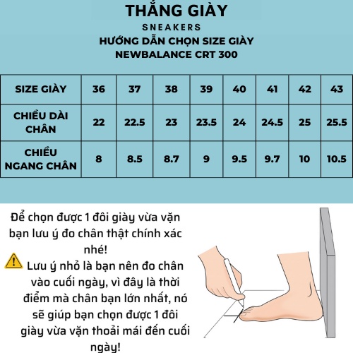 Giày Thể Thao Nam Nữ Ngô Thắng Newbalen CRT 300 Đế Bánh Mỳ Màu Kem