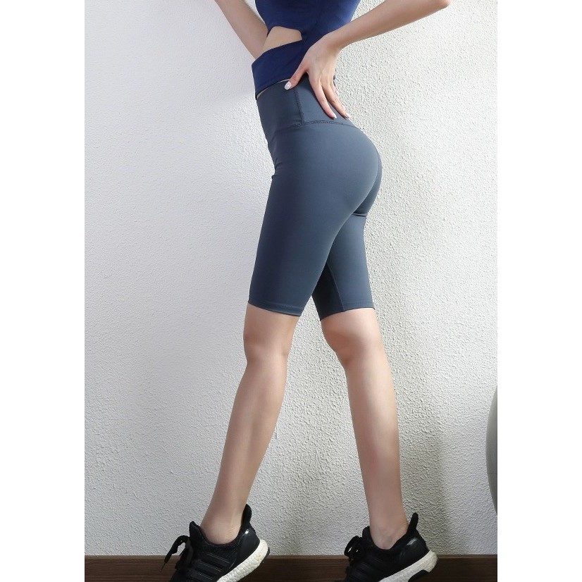 Quần legging lửng ngố nữ tập gym cạp cao nâng mông dày dặn cao cấp ChiChi HM05