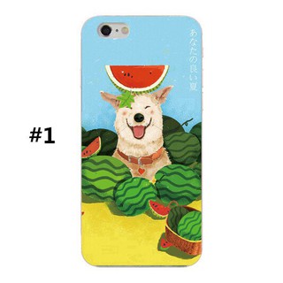 ỐP IPHONE - Ốp LƯNG - M179 Chó Và Dưa Hấu