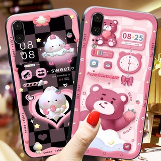 ốp lưng điện thoại huawei p20 / p20 lite in hình gấu nâu vô cùng đáng yêu