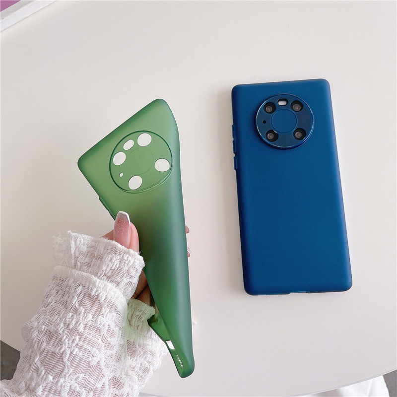 Ultra Ốp Điện Thoại TPU Siêu Mỏng Mặt Nhám Chống Dấu Vân Tay Cho Huawei Mate 50 50E 40 40E 30 Pro