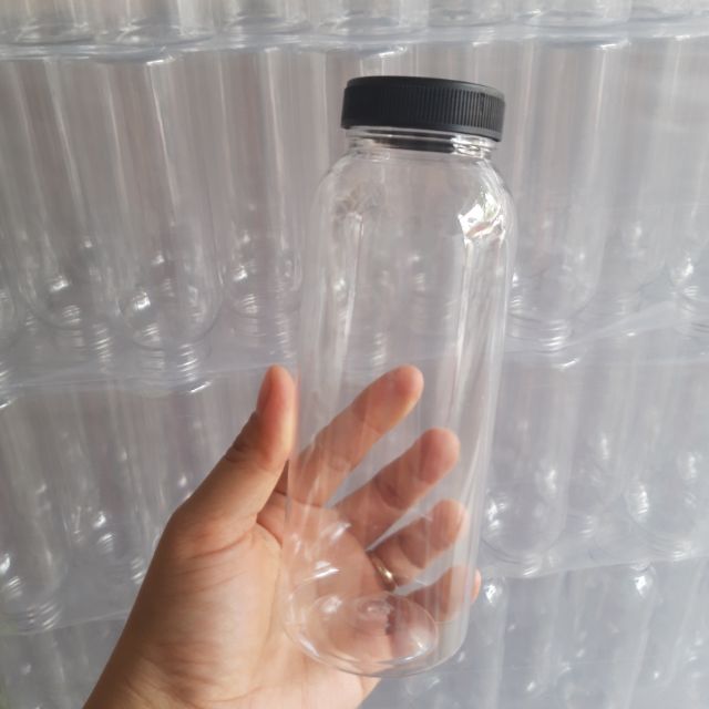 Chai nhựa tròn 350ml đựng chè dưỡng nhan, trà sữa