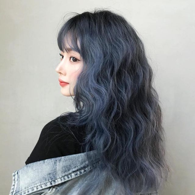 Tóc giả xù xanh khói❤❤FREESHIP❤❤XÙ LỬNG MÃ 8184