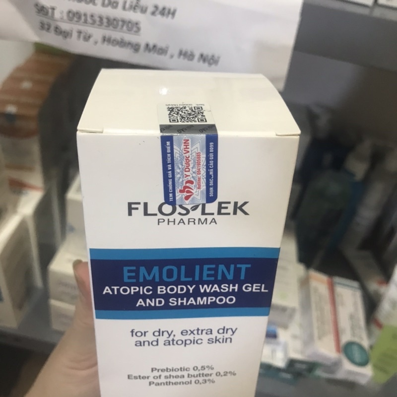 Floslek Atopic Shower Body Wash Shapoo dầu gội và sữa tắm