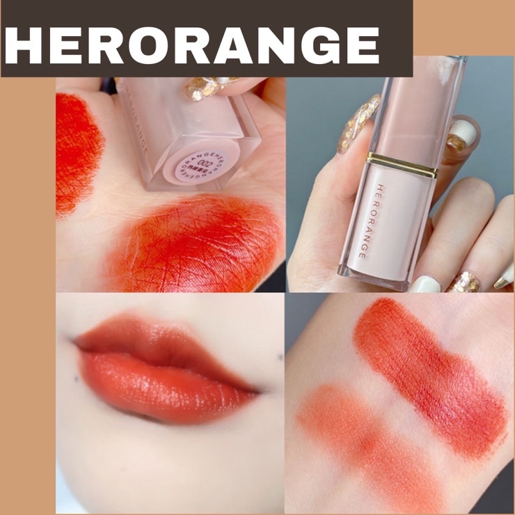 Son Herorange - Soft Fogsatin Lipstick Beloved sang chảnh