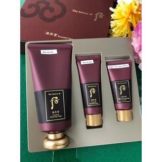 Sữa rửa mặt chống lão hoá Whoo (Whoo Essential Foam special set) 3 sp