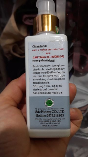 Kem ủ trắng da Sắc Hương 150g | BigBuy360 - bigbuy360.vn