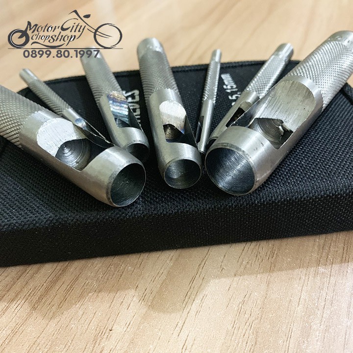 Đục lỗ bộ đục lỗ tròn 7 chi tiết 3-15mm cao cấp Đục đa năng