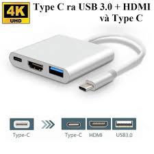 Adaptor Chuyển Type-C Ra HDMI 4K/ VGA/ USB 3.0/ DVI/ DISPLAYPORT  dùng trong trình chiếu cho Macbook, iPad, Smart Phone