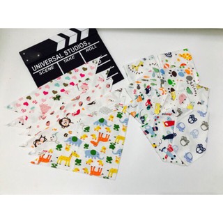 Combo 10 yếm cotton cúc bấm cho bé